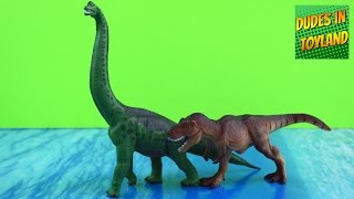 Dinosaurs toys by Safari Ltd  Trex and Brachiosaurus [upl. by Allissa599]