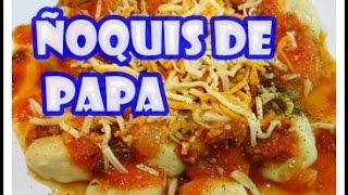 Como hacer Ñoquis de Papa caseros [upl. by Anyak]