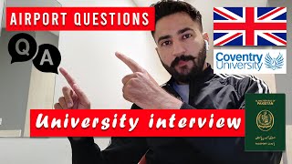 Coventry university interview questions 100  will ask  uk embassy student visa questionvfs global [upl. by Yntirb131]