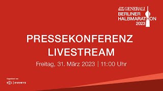 GENERALI BERLINER HALBMARATHON 2023 Press Conference [upl. by Tonnie]