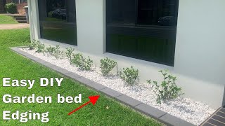 How to make a garden bed edging  Easy DIY [upl. by Mari]