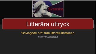 Webblektion litterära uttryck [upl. by Oznol115]