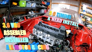 36 VR6 BIG BLOCK TIMING AND ENGINE ASSEMBLY [upl. by Reave]