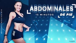 Abdominales de Pie para REDUCIR CINTURA 🔥 QUEMAGRASA 🔥 15 minutos [upl. by Marci]