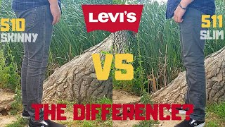 Levis 510 VS 511 REVIEW Skinny VS Slim Fit Jeans for Men The Difference 2020 [upl. by Rubin660]