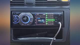 Soundstream VR345B Single DIN AV Source Unit with Detachable 34quot LCD review [upl. by Ahtekahs]