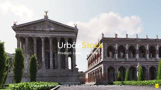 Timelapse stock footage of the Forum in Ancient Rome during the late Roman Republic [upl. by Inimak]