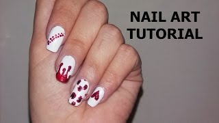 4 modele de unghii facute cu scobitoarea  Nail art tutorial [upl. by Ahseital]