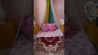 Easy DIY canopy decoration👌🏻 viralvideo canopydecoration canopytent dosubscribe dosupport [upl. by Byrn]