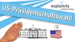 Die USPräsidentschaftswahl einfach erklärt explainity® Erklärvideo [upl. by Luckett]