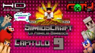 SimiosCraft 9 Conociendo a Panes Minecraft en Español  GOTH [upl. by Hughett]