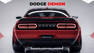 Dodge Demon Roars Back Ultimate Powerhouse Redefines Muscle Car [upl. by Nade344]