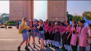 Dance with foreigners at India gate baccho ki masti dekh unka bhi man lalchaya [upl. by Longwood708]