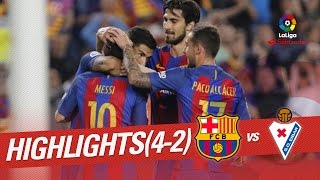 Resumen de FC Barcelona vs SD Eibar 42 [upl. by Win166]