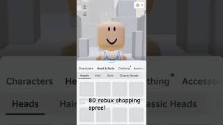 80 robux shopping spree [upl. by Wayland]