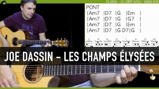 Joe dassin  Les Champs Élysées COVER GUITARE FACILE [upl. by Edmea848]