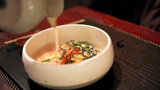 Hangawi NYC Michelin Star Vegan Korean Restaurant  SONY FX3 [upl. by Berner]