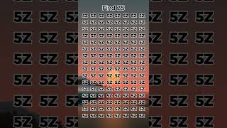 Find Z5  Spot the hidden number in 9 secs puzzle logicpuzzles [upl. by Toney]