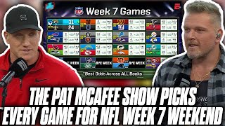 The Pat McAfee Show Picks amp Predicts Every Game For NFLs 2023 Week 7 [upl. by Van]