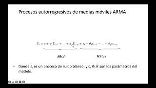 Series de tiempo ARMA [upl. by Lexy]