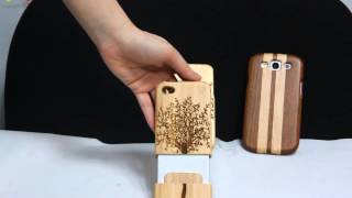 Bigboxsavecom features Wood Cover Case for Samsung GALAXY S III i9300 amp iPhone 5 [upl. by Fowle]