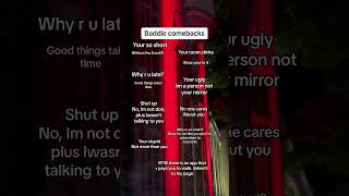 Baddie comebacks [upl. by Modesta]