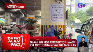 MMDA naglaan ng mga emergency layby para sa mga motorista ngayong tagulan  Dapat Alam Mo [upl. by Enom]