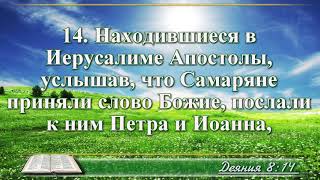 ВидеоБиблия Деяние апостолов глава 8 без музыки читает Бондаренко [upl. by Osmond]