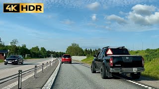 4k driving in Stockholm Uppsala  Driving in summer in Sweden  4K HDR [upl. by Asiat729]