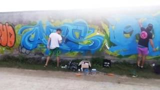 SOFLES x ASKEW x OMEGA  Graffiti Tropica Bali Street Art Festival [upl. by Alset]