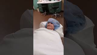 Cataract Surgery Sylvia Thompson July 1 2024 right before operation left eye Seasparkles Corner [upl. by Frasco]