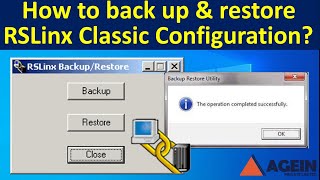 Rslinx backup restore utility  How to back up amp restore RSLinx Classic Communication configuration [upl. by Keisling]