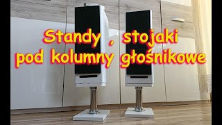 Stojaki pod kolumny głośnikowe standy podstawki [upl. by Essyla]