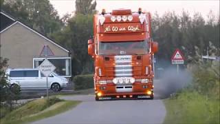 W VAN WIJK SCANIA 144 530 V8 ONBOARD [upl. by Anjanette]