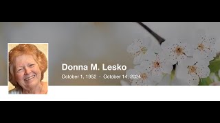 Donna Mae Lesko Funeral Mass [upl. by Cain]