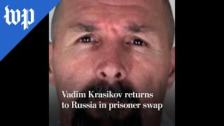 Vadim Krasikov returns to Russia in prisoner swap [upl. by Tenay]