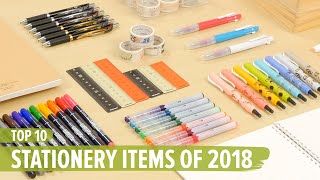 Top 10 Stationery Items of 2018 [upl. by Irwin]