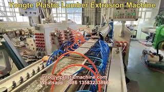 Yongte Plastic Lumber Extruder Machine [upl. by Vlada877]