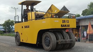 OMG  Motor SANY C8S Grader Clearing Skill  Longest Clearing Gravel Making New Road Land Track [upl. by Akiret]