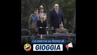 Giorgia Meloni sfila con Crosetto alla parata dellesercito italiano [upl. by Luoar]