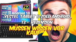 Yestel tablet 11 zoll android 13  unboxing und review  das beste tablet für unterwegs [upl. by Udela]