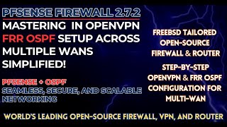 pfSense OpenVPN  FRR OSPF Complete MultiWAN Setup Tutorial Upcoming Tutorial Teaser [upl. by Denman]