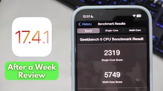 iOS 1741 Battery Performance After a Week  Review [upl. by Onibas]