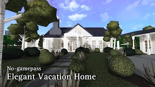 BLOXBURG Elegant Vacation Home  NoGamepass  Speedbuild  Roblox [upl. by Dong]