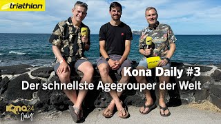 Der schnellste Agegrouper der Welt Lars Wichert vor seinem zweiten HawaiiStart  Kona Daily 3 [upl. by Filiano]