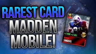 The Rarest Card In Madden Madden Mobile 16 Gameplay [upl. by Zzahc]