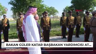 Bakan Güler Katar Başbakan Yardımcısı Attiyah ile bir araya geldi [upl. by Standish]