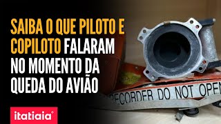 TRANSCRIÇÃO DO ÁUDIO DA CABINE DO PILOTO REGISTROU GRITOS E TENSÃO DENTRO DO AVIÃO DA VOEPASS [upl. by Tamanaha51]