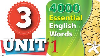 Essential Words 1 Unit 3  Inglizcha Sozlarni OSON yodlaymiz ingliztili [upl. by Rosalee]