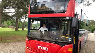 Morebus 2008 Scania N270UD OMNICity HW08 AOR on the 35 to Wareham Forest [upl. by Nadeen]